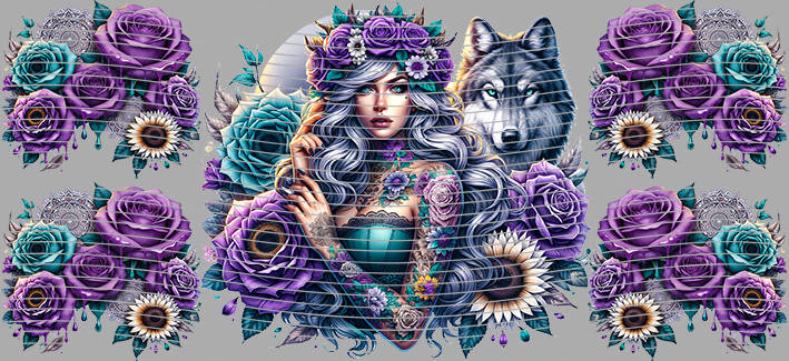 16oz Sunflower Girl-SU-486